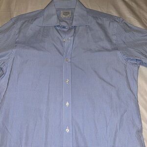 Men's Blue Checkered Shirt